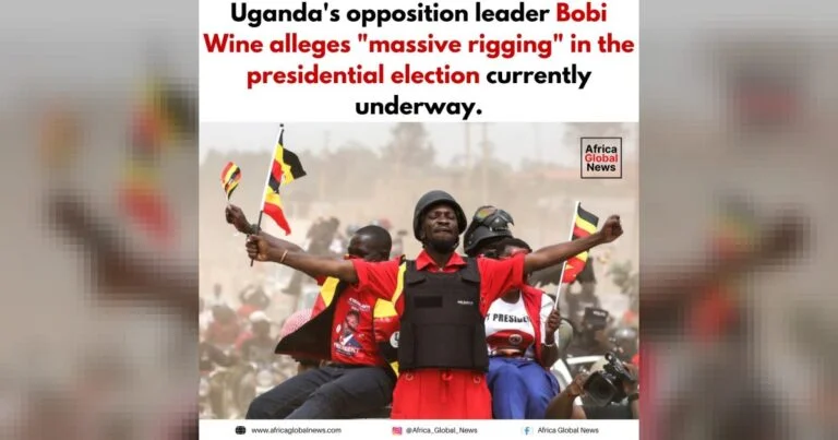 Uganda’s opposition leader, Bobi Wine, has alleged what he described as “massive rigging”