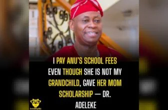 I Pay Anu’s School Fees Even Though She Is Not My Grandchild, Gave her mom schol