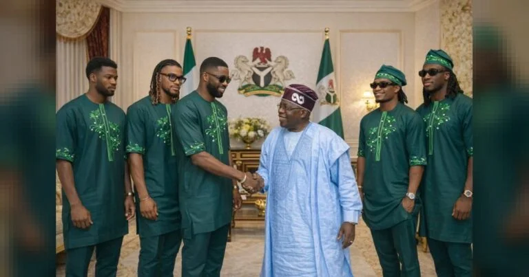 Tinubu invited five Super Eagles players to his presidential suite