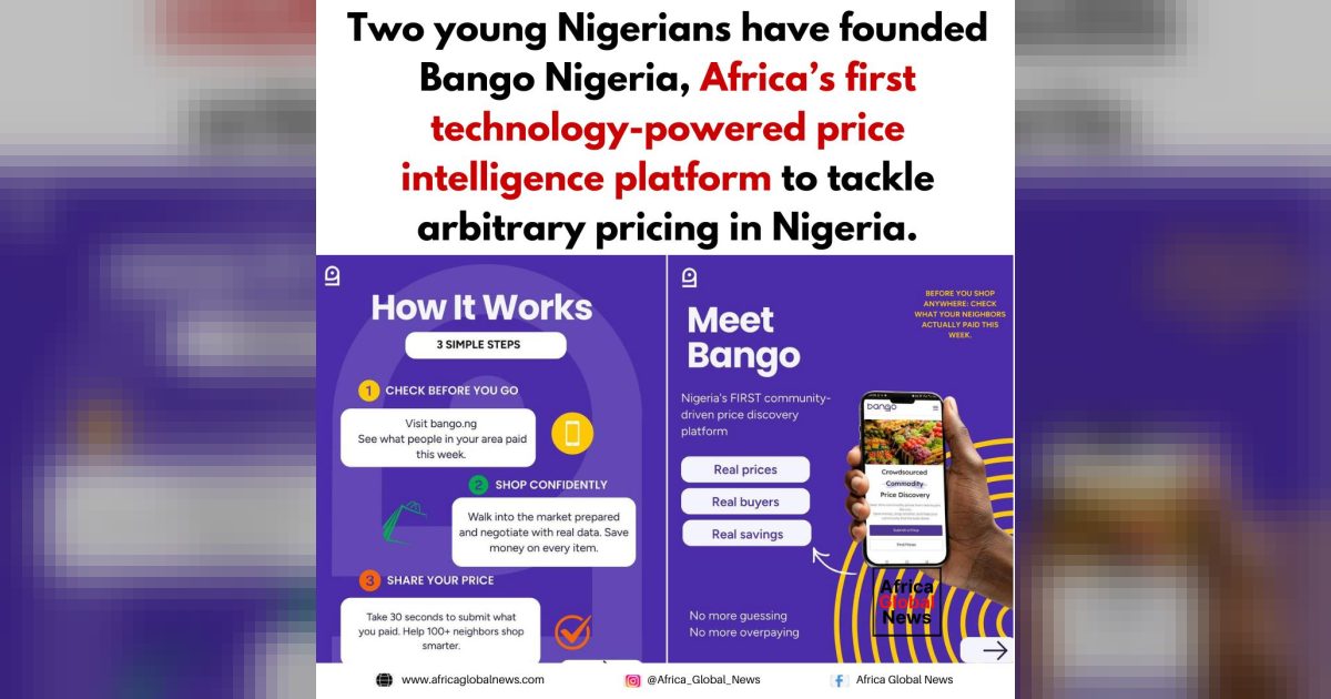 Two young Nigerians, Ademuyiwa Adebola and Caleb Adenegan, have founded Bango Ni