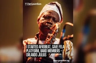 An old interview with late legendary musician, Orlando Julius, has resurfaced am