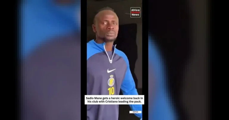 Sadio Mané receives a heroic welcome back at his club