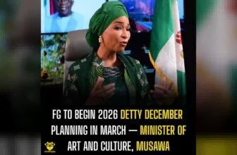 FG to Begin 2026 Detty December Planning in March — Minister of Art and Culture,