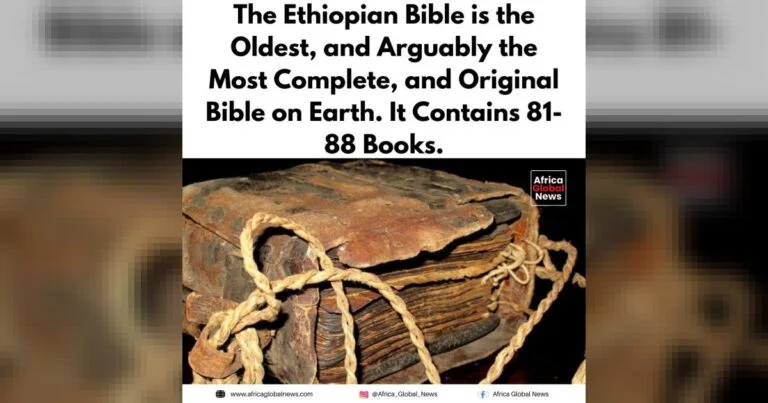 The Ethiopian Bible stands as the oldest surviving biblical canon.