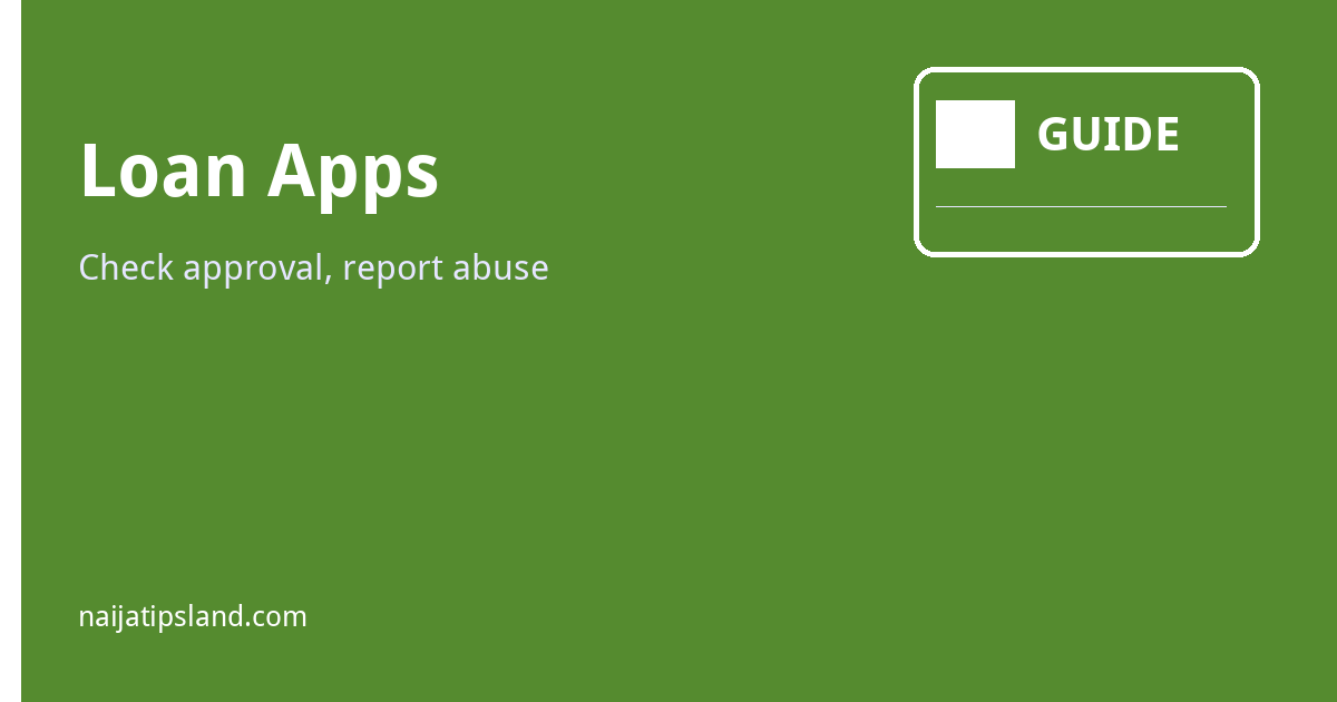 Loan Apps guide graphic
