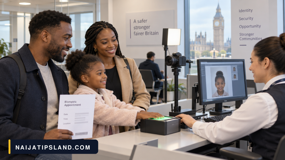 Nigerian Visa From the UK (2026): How to Apply, Documents and Fees 4 Biometrics appointment for a Nigerian visa in London