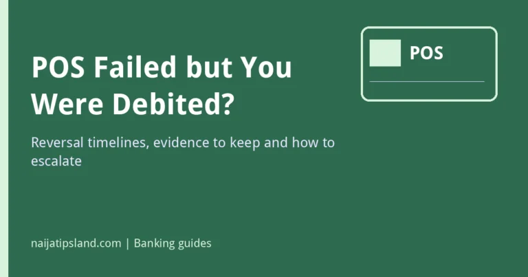 POS Transaction Failed but You Were Debited? What to Do (2026)