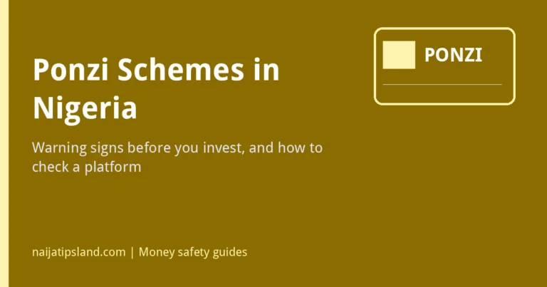Ponzi Schemes in Nigeria: Warning Signs Before You Invest (2026)