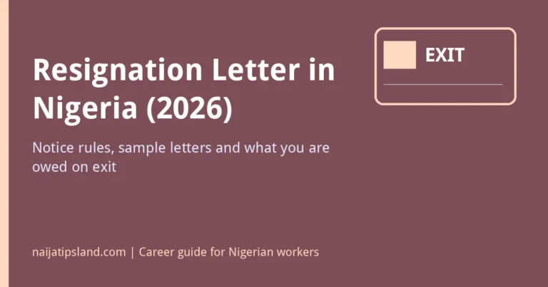 How to Write a Resignation Letter in Nigeria (2026): Notice Rules and Samples