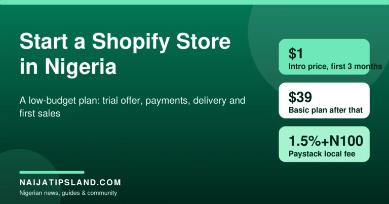 How to Start a Shopify Store in Nigeria With Little Money (2026)