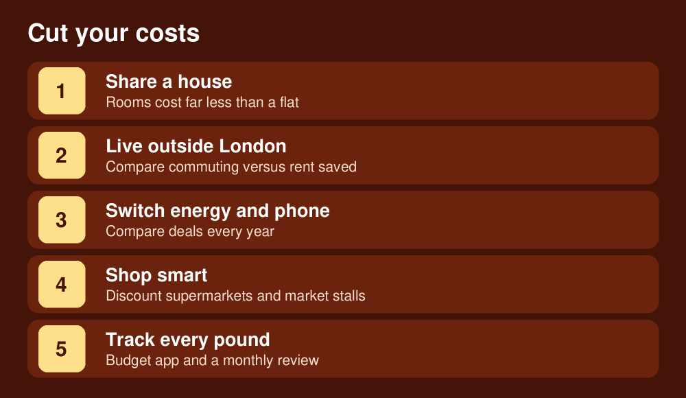 Ways to reduce living costs in the UK