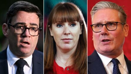 Politics latest: Burnham sides with Rayner after Starmer warned he’s ‘running out of time’ to deliver change