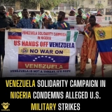 Venezuela Solidarity Campaign in Nigeria Condemns Alleged U.S. Military Strikes